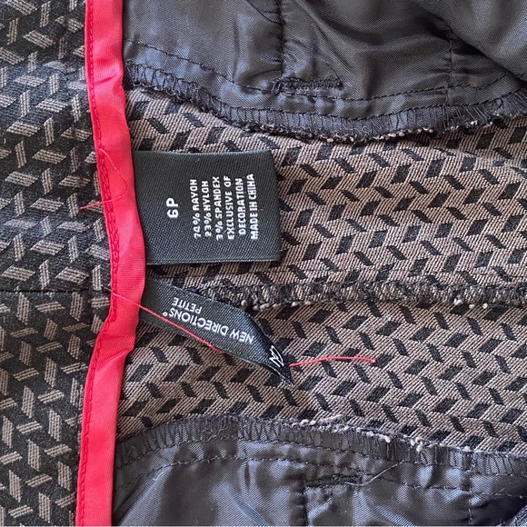 Dress Pants- Black/Taupe Print - Picture 3 of 4